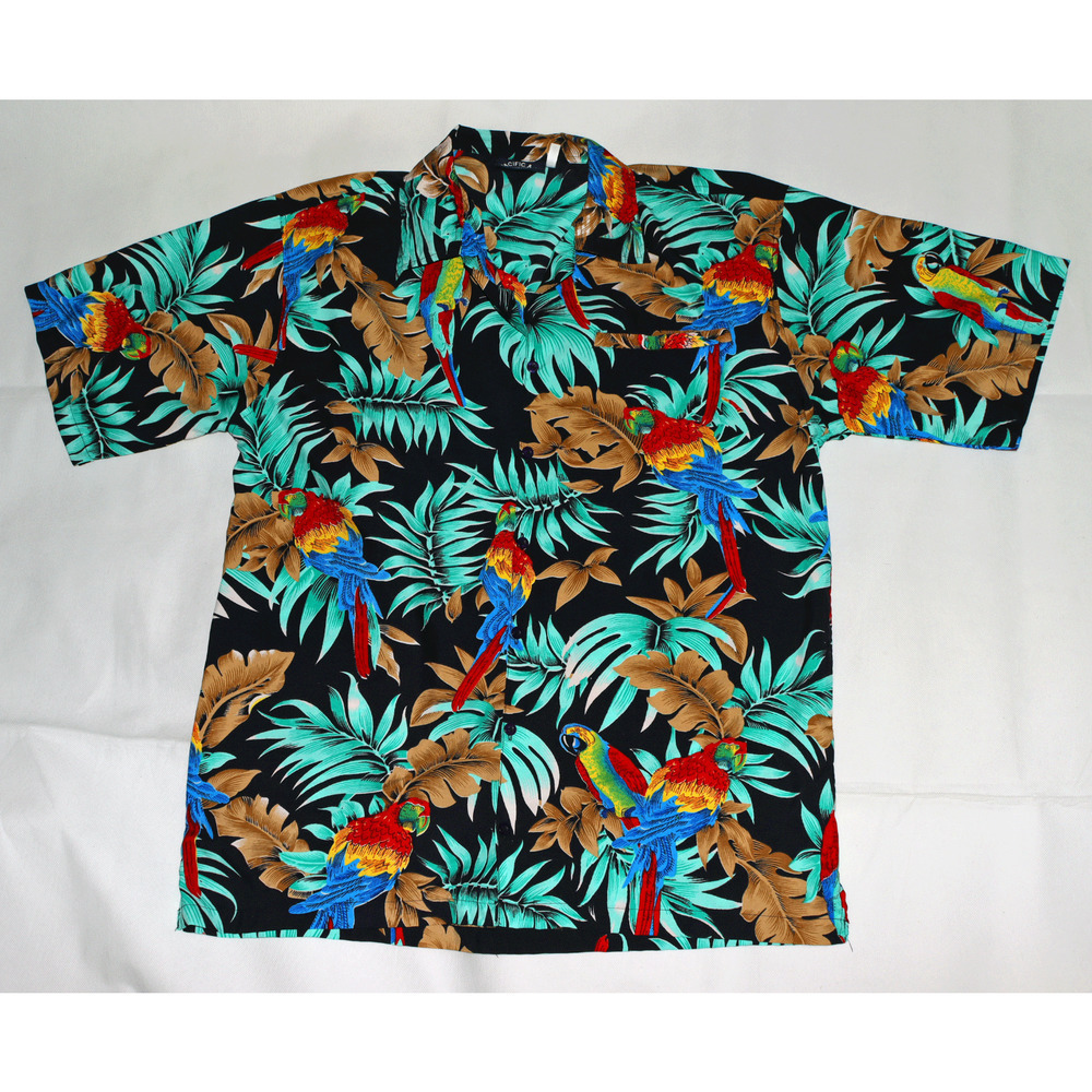 Pacific & Co‎ Men's Short Sleeve Button Front Shirt Size Medium